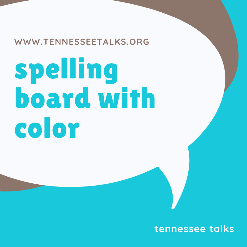 Spelling Board with Color