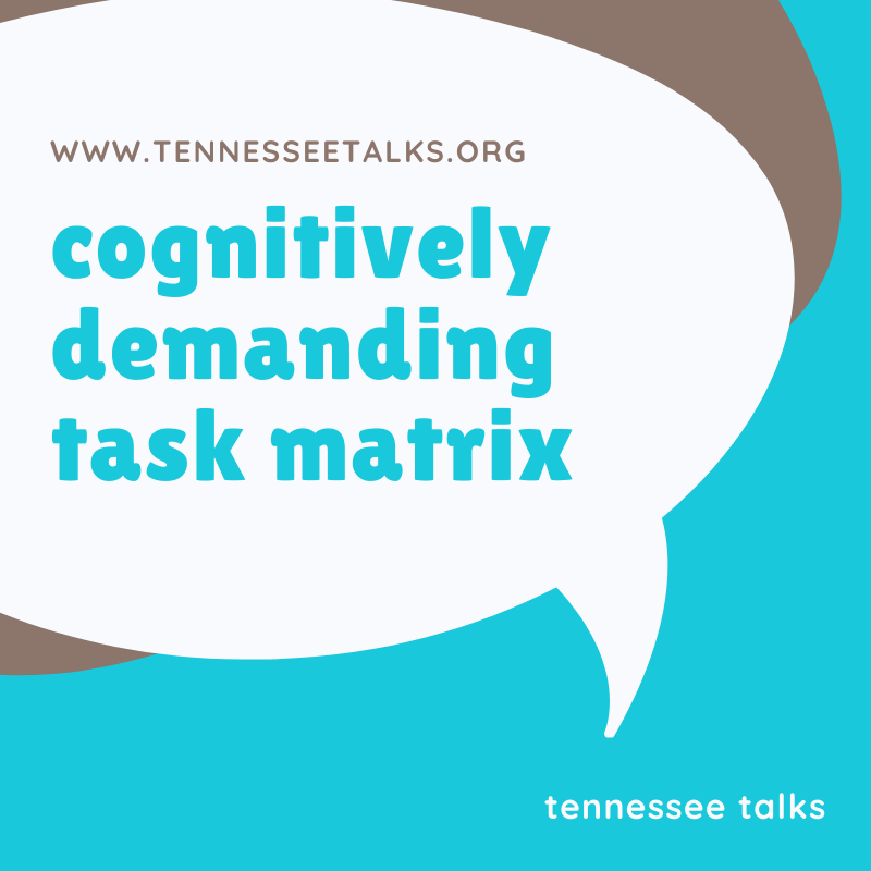 The Cognitively Demanding Task Matrix